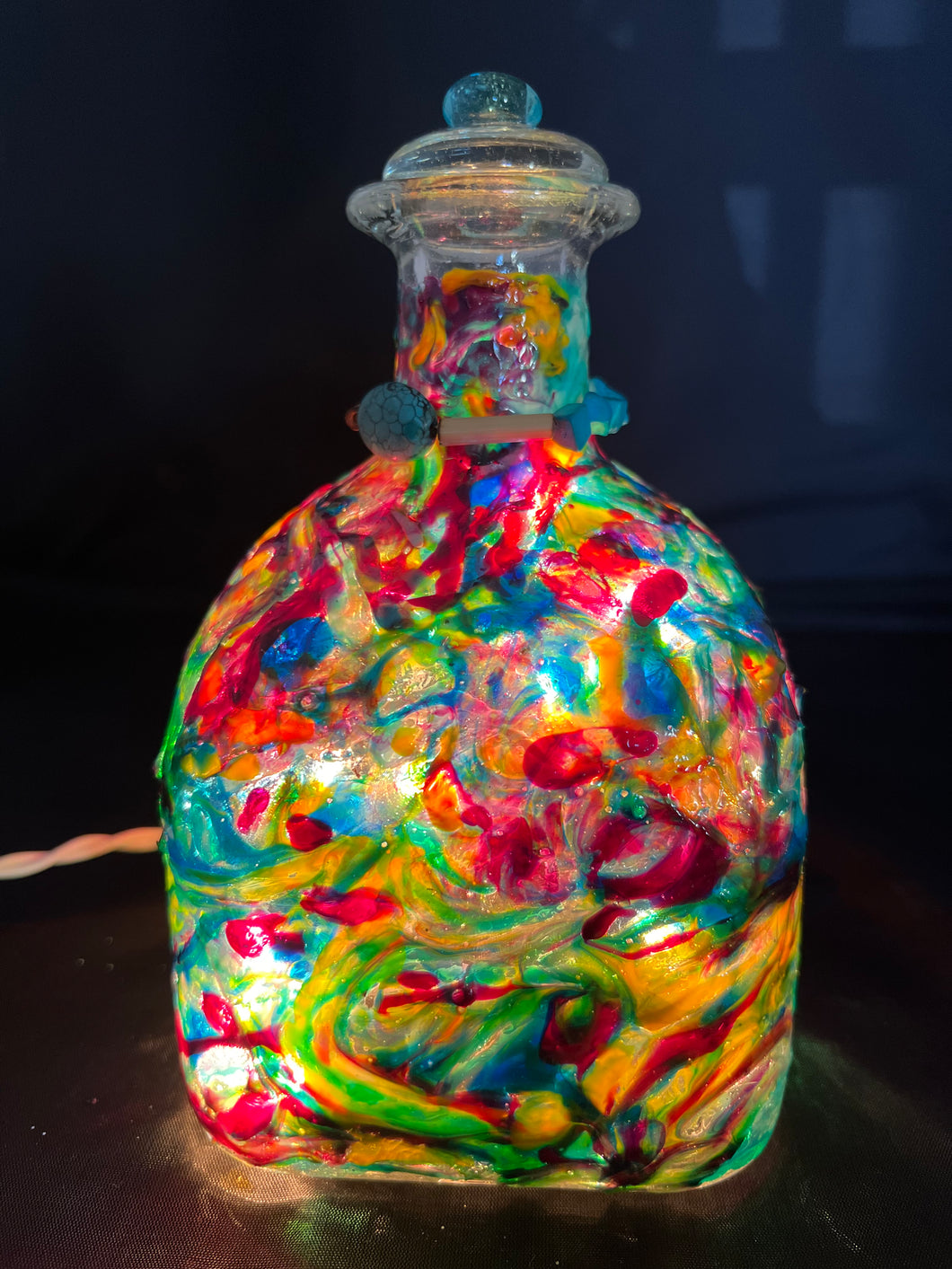Hand painted Patron bottle